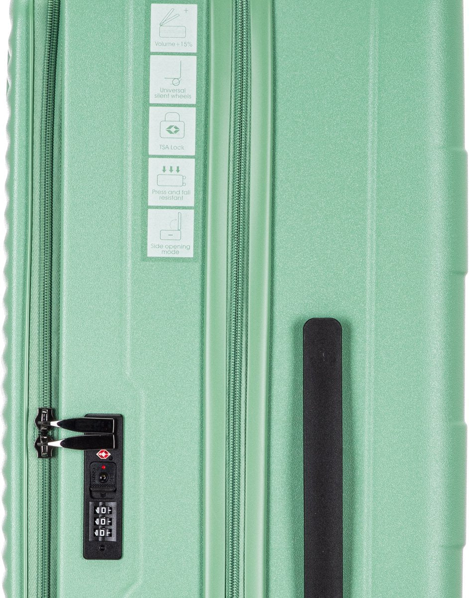 2-teilige Hartschalen-Kofferset mit Laptopfach – Berlin