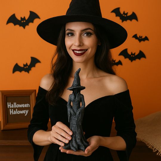 SchattenHexe Statue - Die Schweigende Wächterin