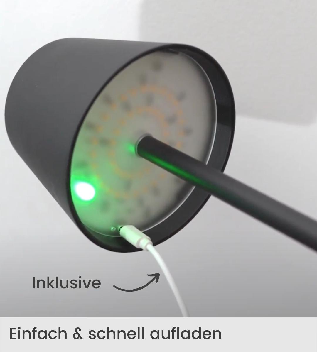 Kabelloses LED Lampenset, 48 LEDs, Touch-Dimming, 5200mAh, Aluminium