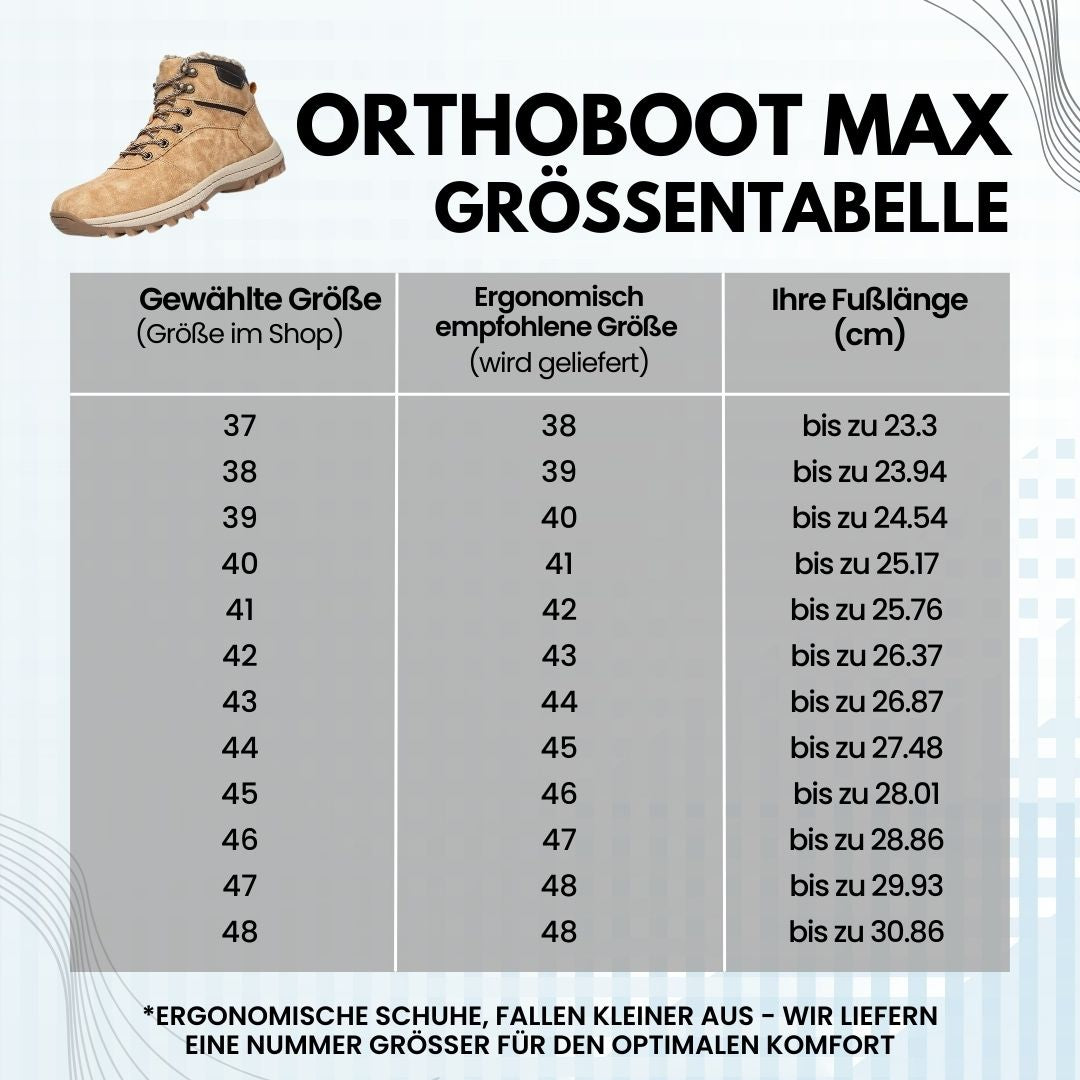OrthoBoot Max - schmerzlindernde, wasserdichte, isolierte Stiefel für Herbst und Winter