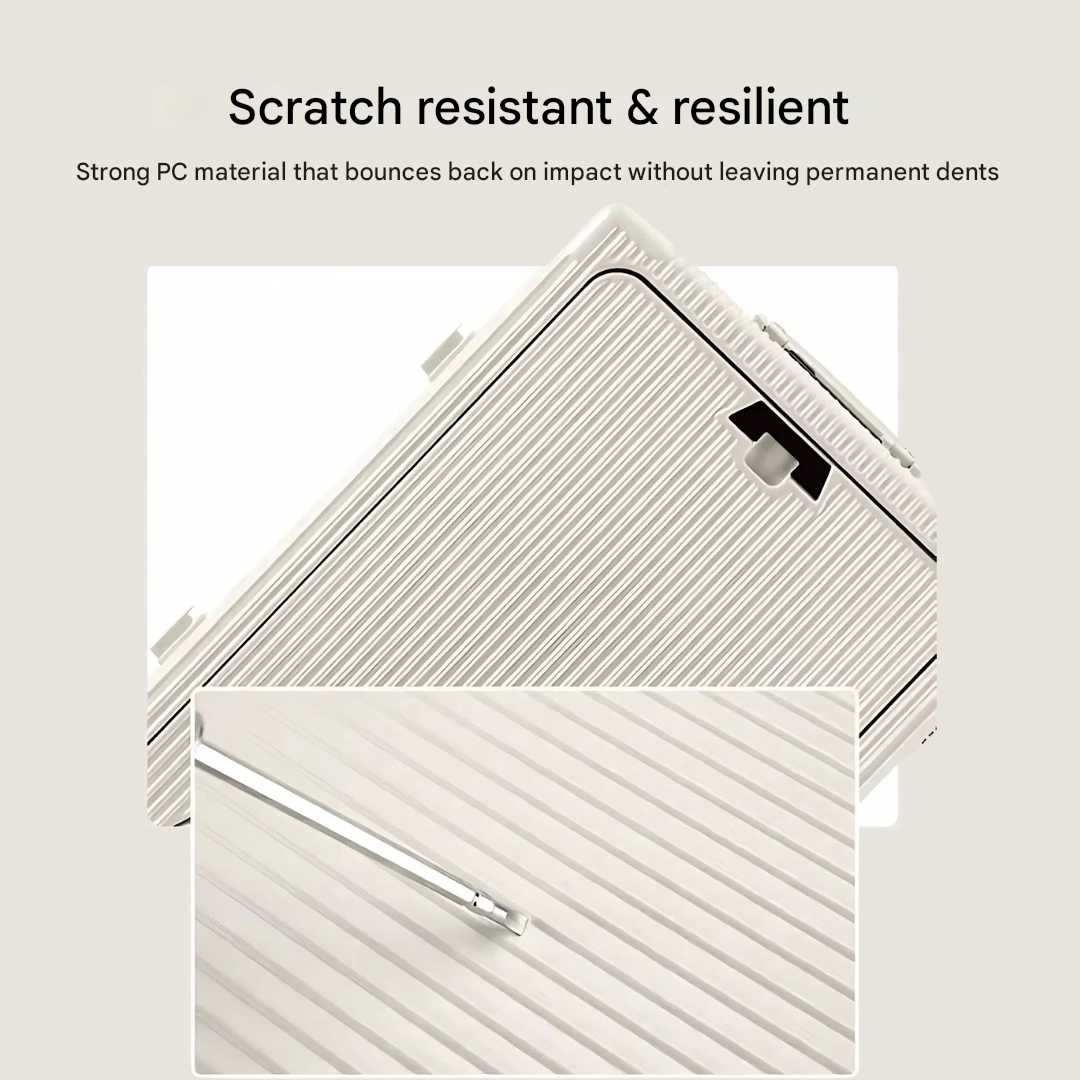 kaufsy | Manhattan Pro – Hartschalen-Handgepäckkoffer mit Aluminiumrahmen, Laptopfach und USB-Anschlüssen