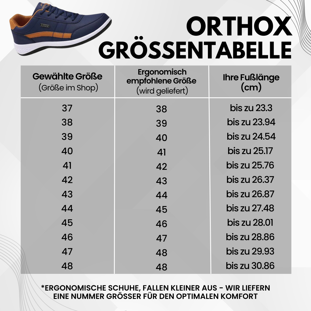 OrthoX - ergonomische schmerzlindernde Komfortschuhe Unisex - Sonderaktion 1+1 Gratis