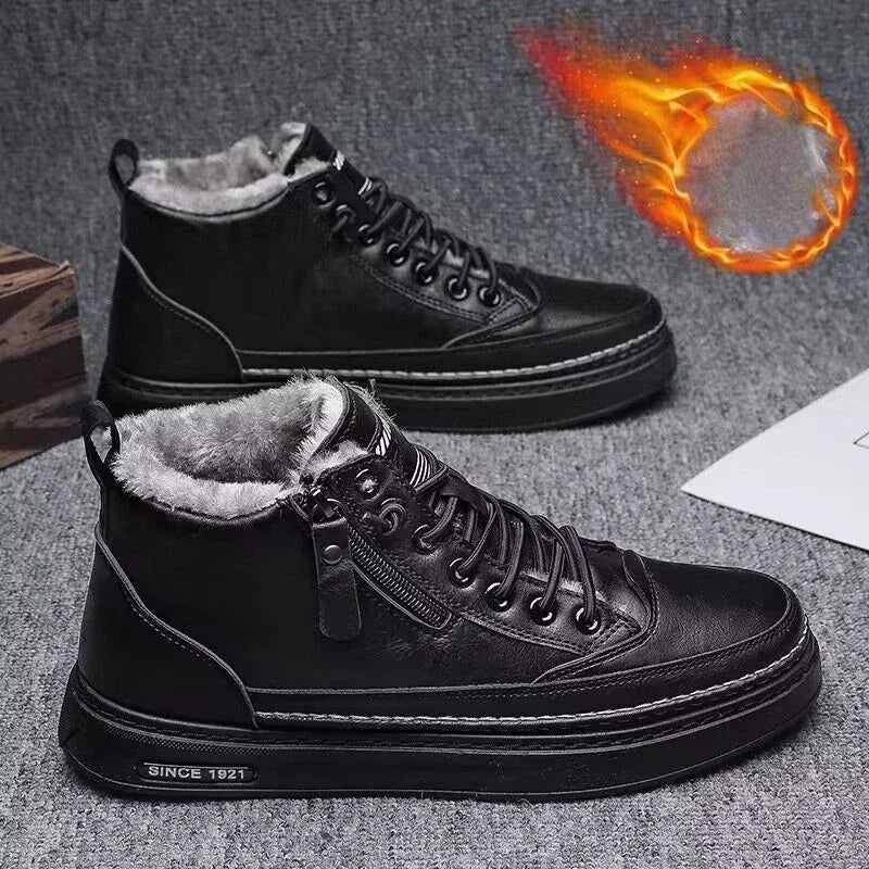 Nordtrek – Herren Schneestiefel mit warmem Baumwollfutter und Anti-Rutsch-Sohle