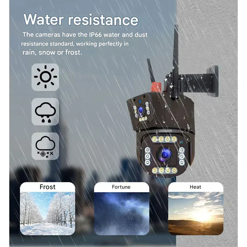 Kabellose 4K Überwachungskamera mit Solarpanel & App – DualGuard Sicherheitskamera für Zuhause & Garten