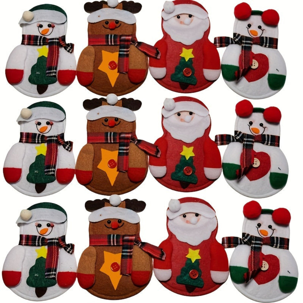 Weihnachtliche Tischdekoration, Besteckhalter Set, festlich