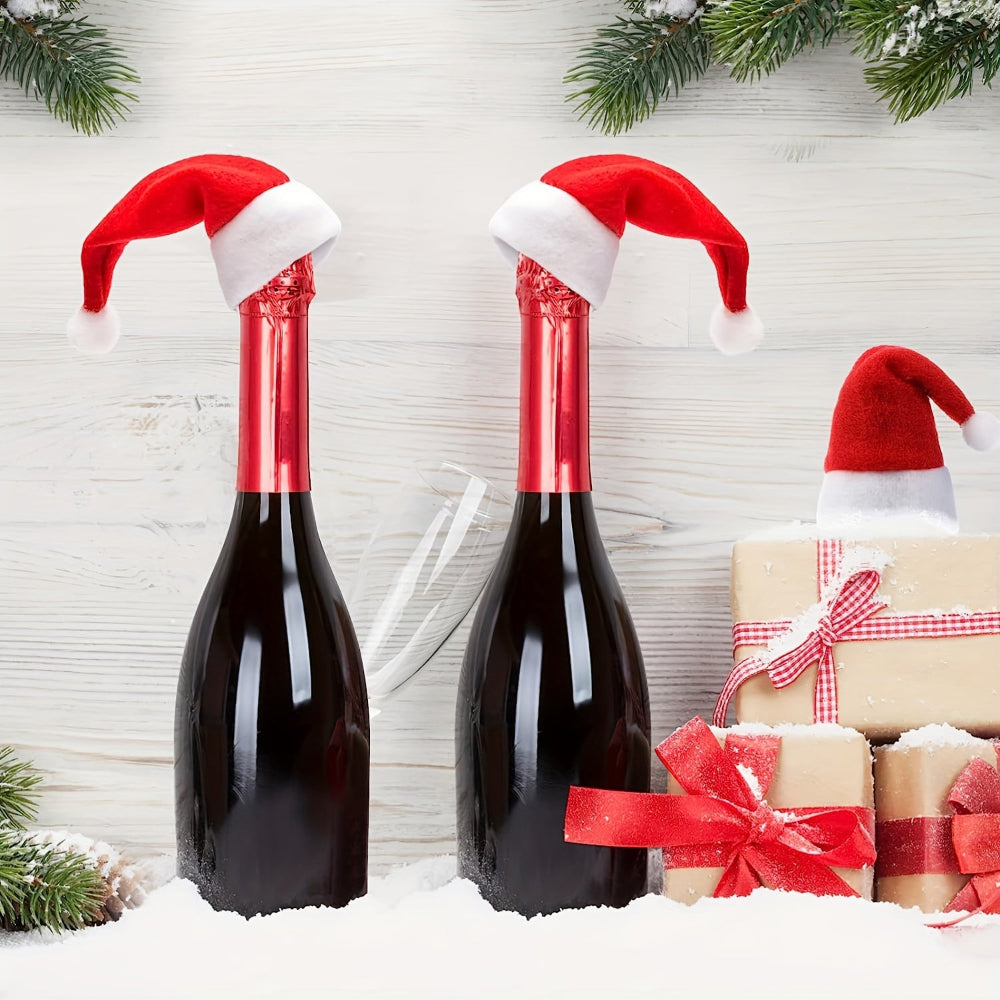 Weihnachtliche Tischdekoration, Mini Santa Hüte Tischdeko