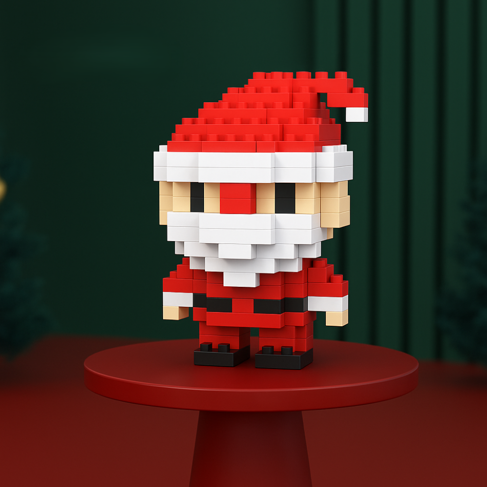 Weihnachts-Bausteine Set, kreative Baufiguren für Kinder