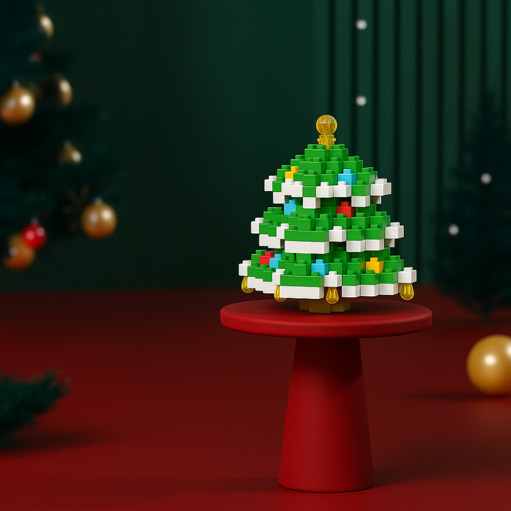 Weihnachts-Bausteine Set, kreative Baufiguren für Kinder