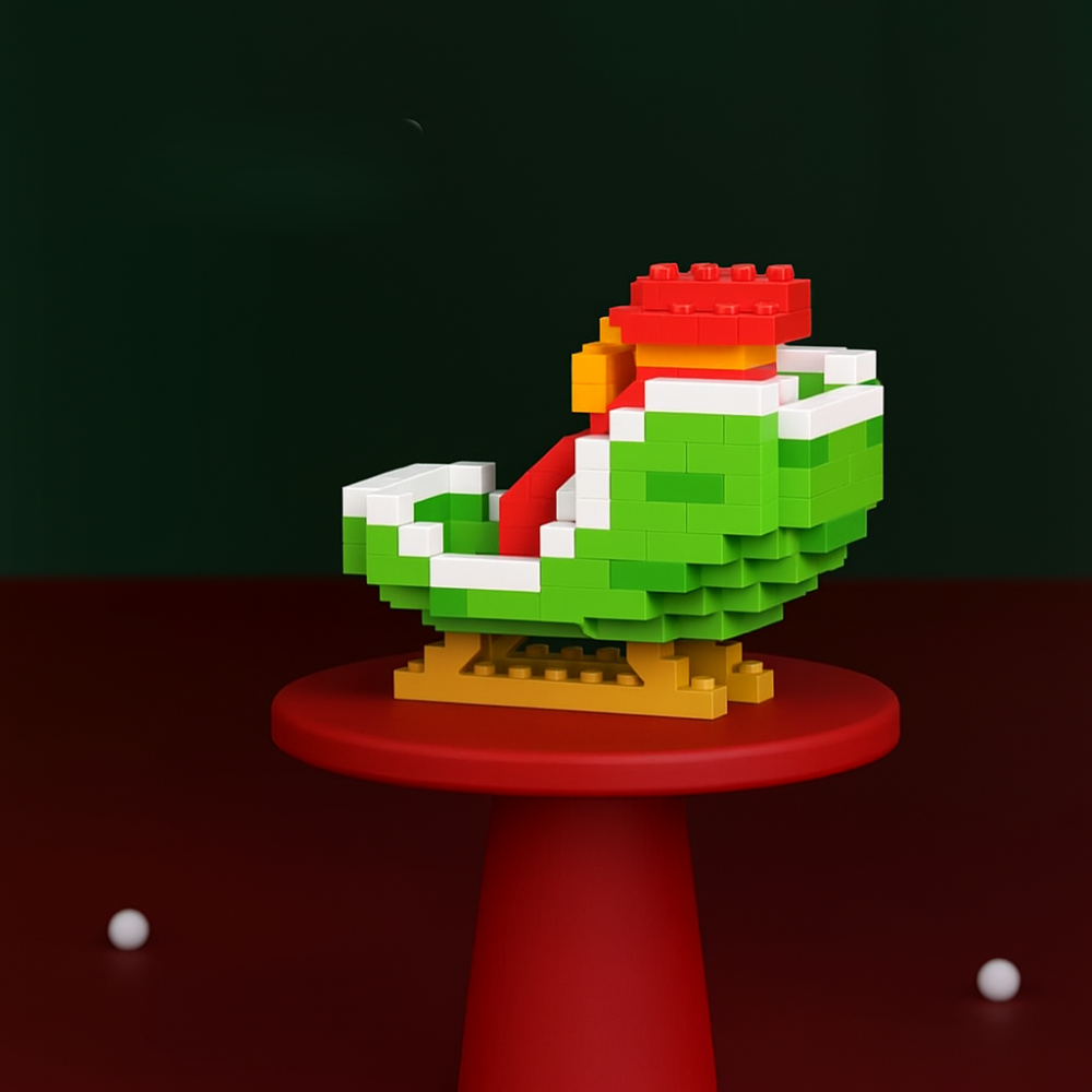 Weihnachts-Bausteine Set, kreative Baufiguren für Kinder