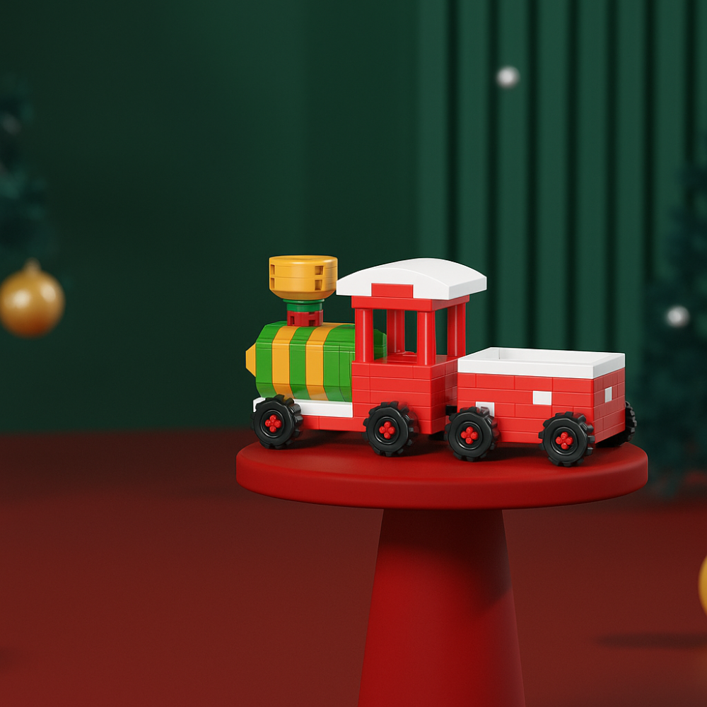 Weihnachts-Bausteine Set, kreative Baufiguren für Kinder