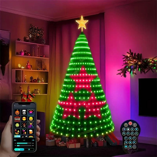 Weihnachtsbaum Lichter, smart RGB, App & Fernbedienung