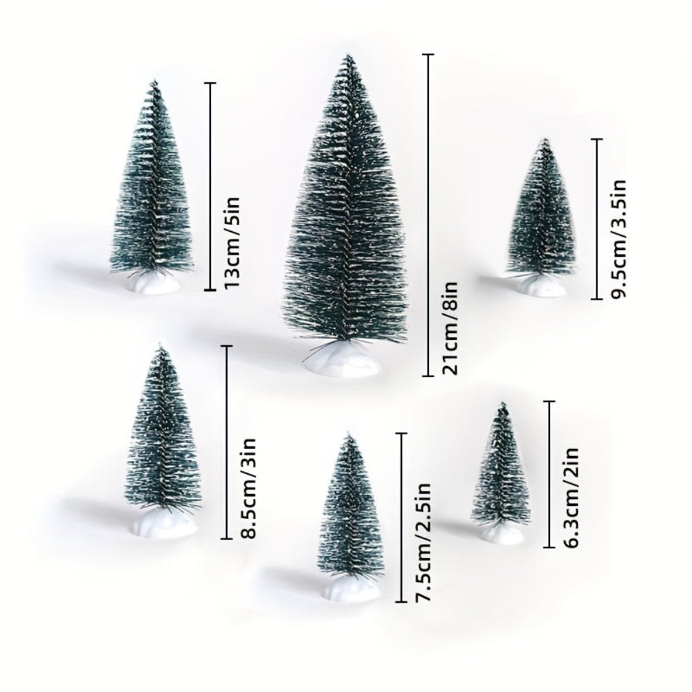 Mini Weihnachtsbaum Set, Tannenbaum Schnee Tischdekoration