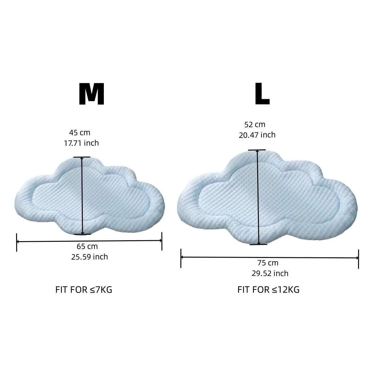 kaufsy | Kühlende Haustiermatte in Wolkenform für Sommerkomfort