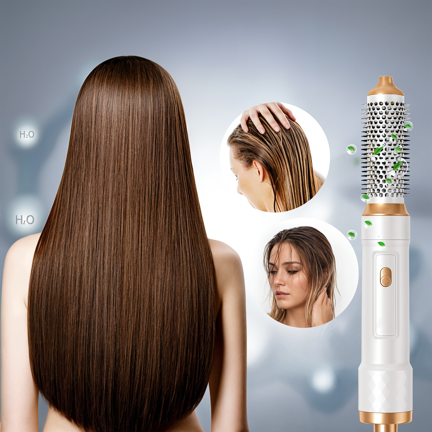 Lustra – 5-in-1 Haartrockner mit Styling-Aufsätzen – Ionen-Technologie