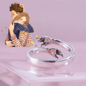 Sterling Silber Hug Ring
