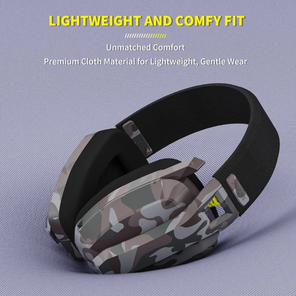 Binnune – Kabelloses Gaming-Headset 2,4 GHz & BT – PS5, PS4 & PC