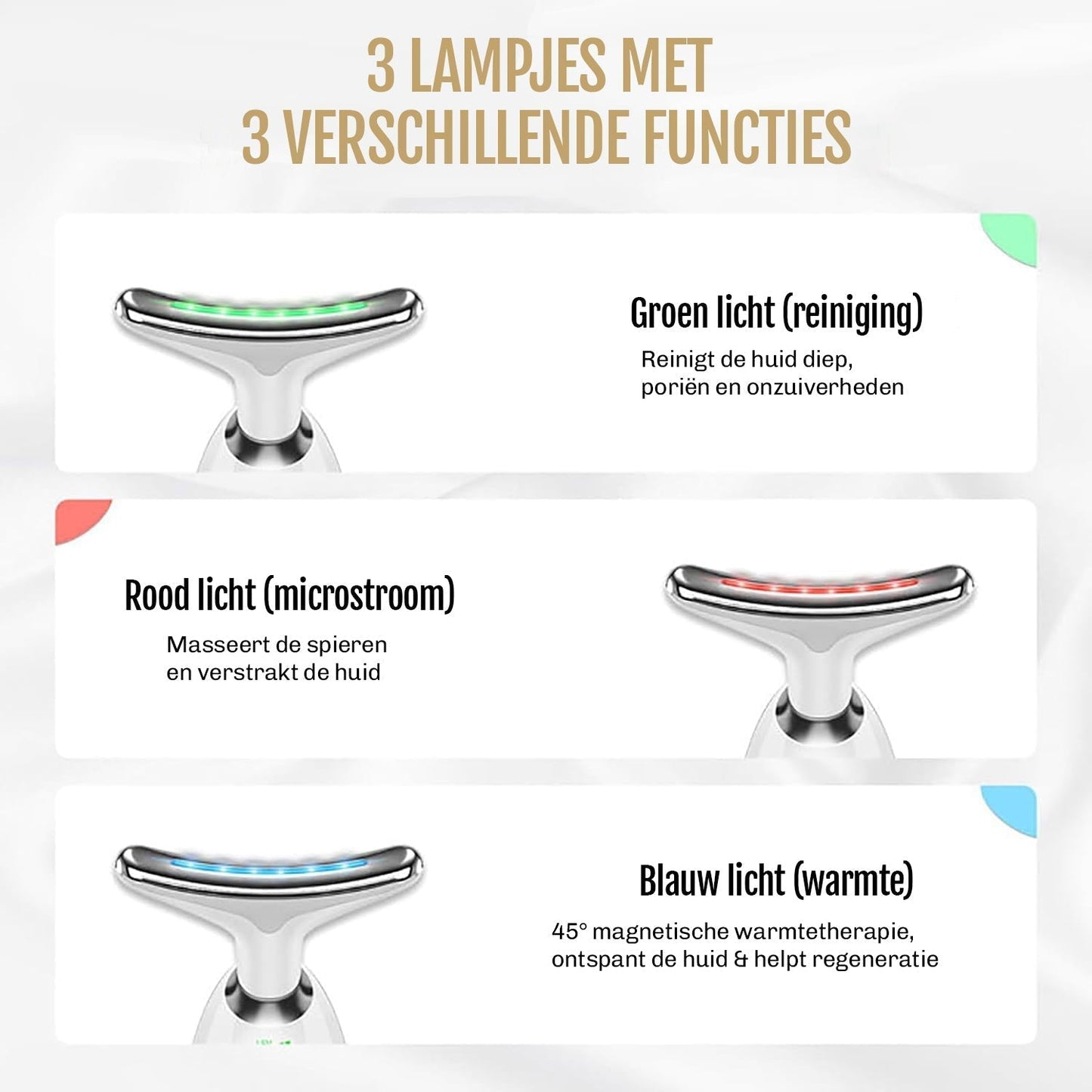 Visavera – Hautverjüngungsgerät 7-in-1 mit EMS & Lichttherapie