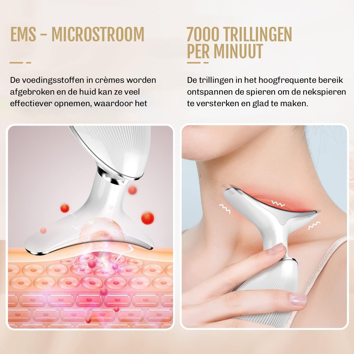 Visavera – Hautverjüngungsgerät 7-in-1 mit EMS & Lichttherapie