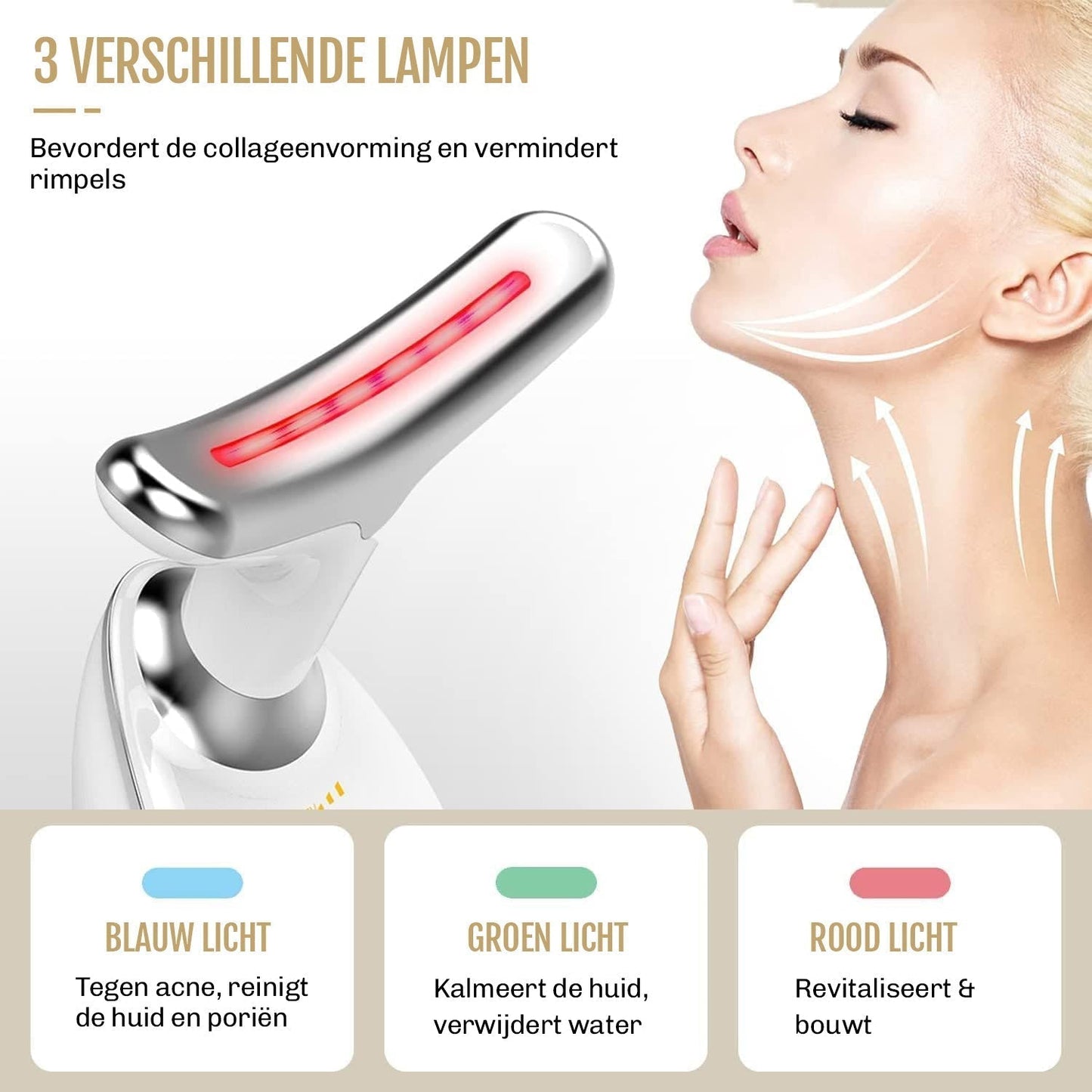 Visavera – Hautverjüngungsgerät 7-in-1 mit EMS & Lichttherapie