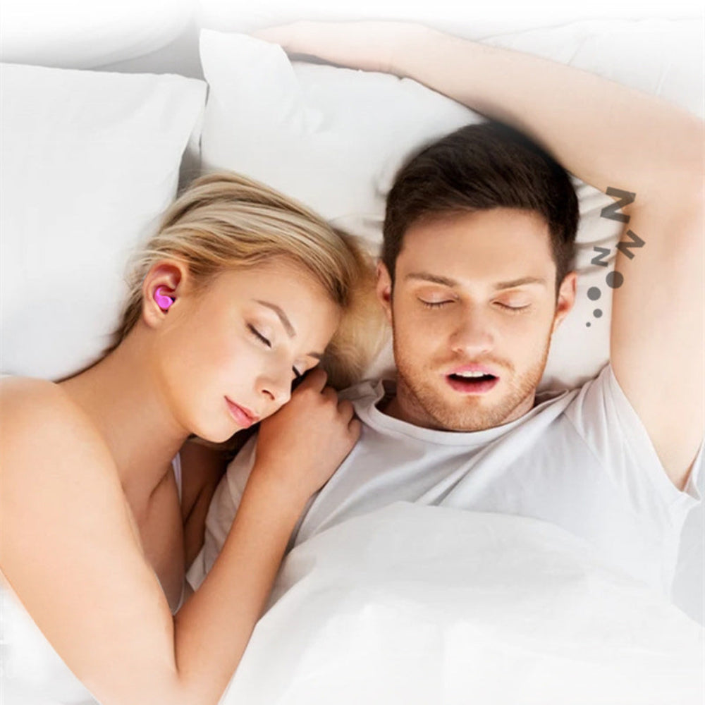 Ohrstöpsel, Geräuschreduzierung, wiederverwendbar, weich Silikon