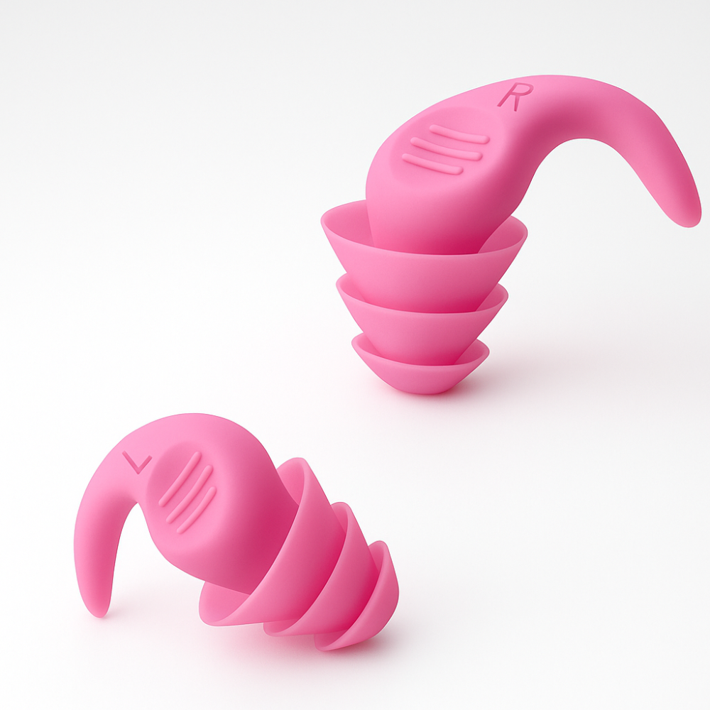 Ohrstöpsel, Geräuschreduzierung, wiederverwendbar, weich Silikon