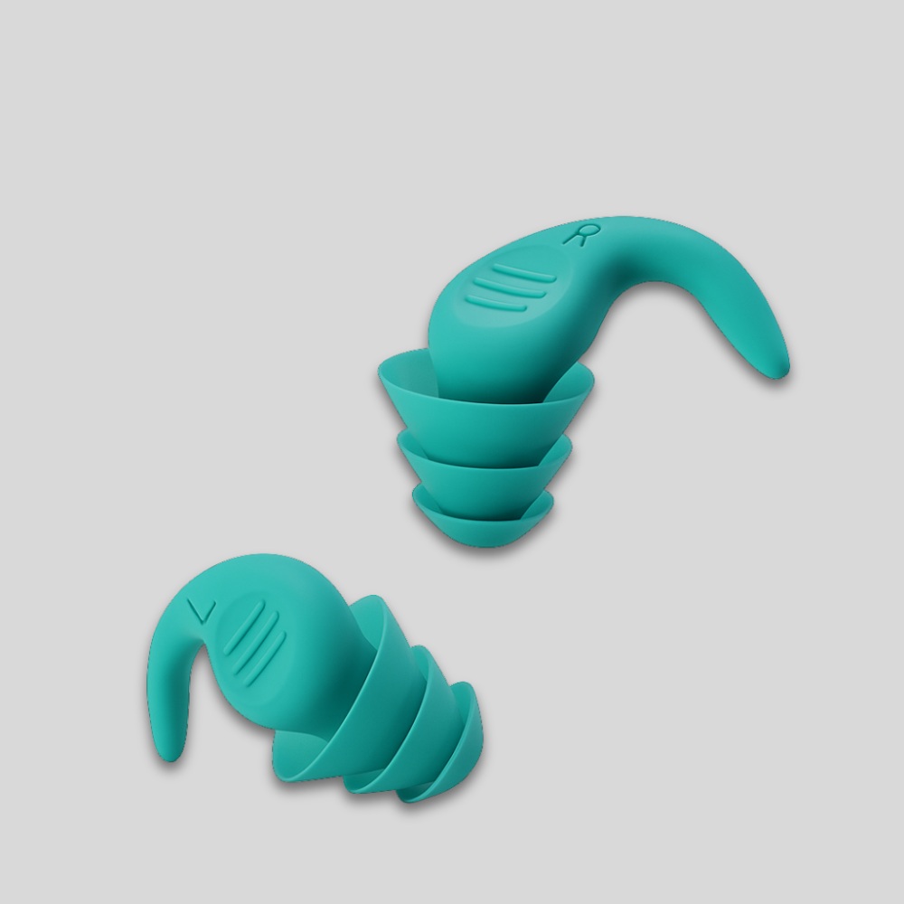 Ohrstöpsel, Geräuschreduzierung, wiederverwendbar, weich Silikon