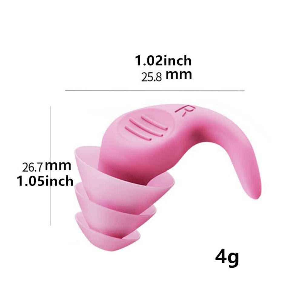 Ohrstöpsel, Geräuschreduzierung, wiederverwendbar, weich Silikon