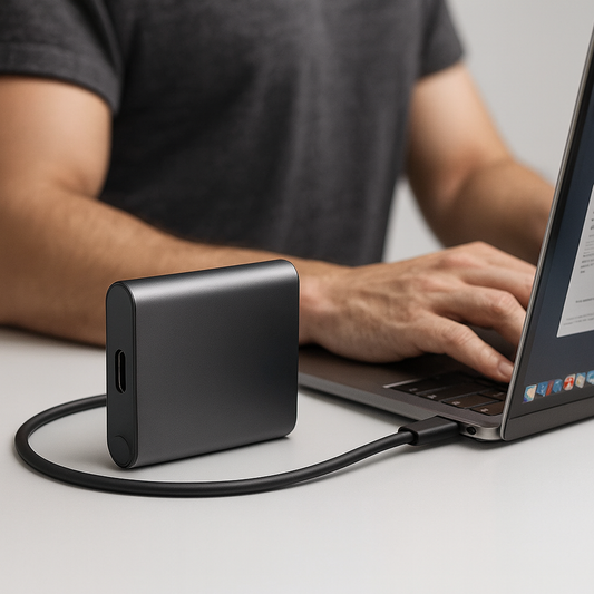 Externe SSD, tragbar, USB-C, Solid State Speicher
