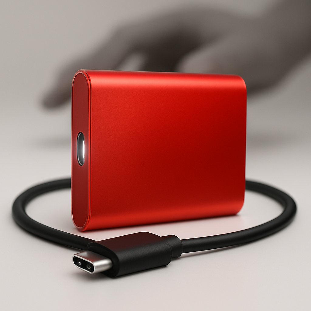 Tragbare externe SSD, USB-C, High-Speed Solid State Drive