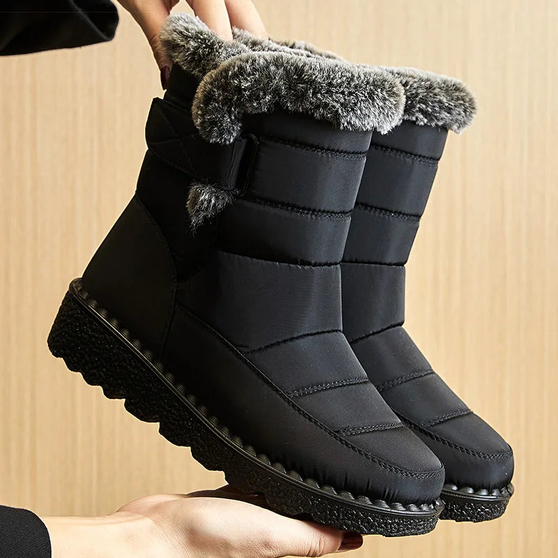 Fionara – Damen Winterstiefel wasserdicht mit Pelzfutter, knöchelhoch