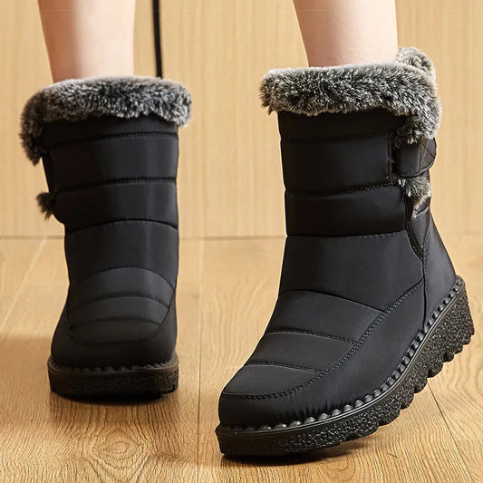 Fionara – Damen Winterstiefel wasserdicht mit Pelzfutter, knöchelhoch