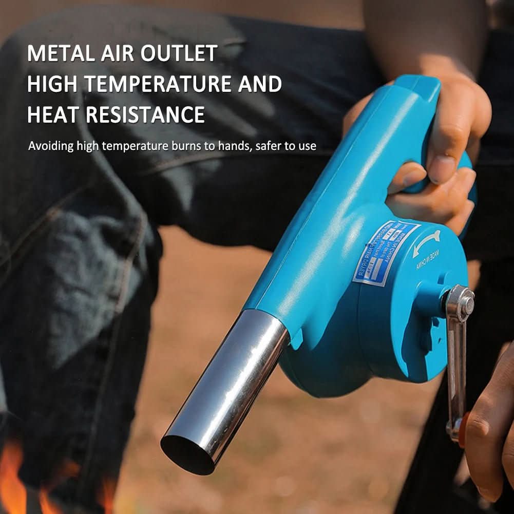 kaufsy | Tragbarer Handkurbel-Grillfan für einfaches Outdoor-Anheizen