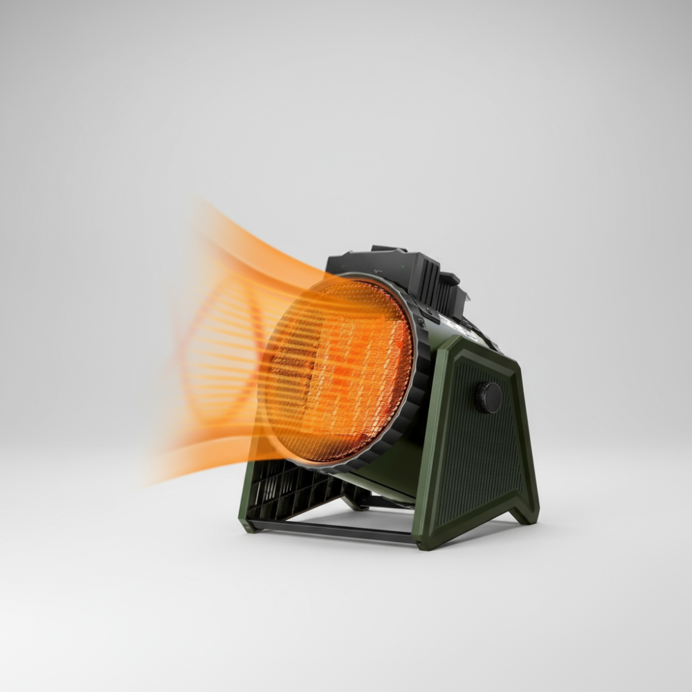 Elektrischer Raumheizer, verstellbarer Thermostat, Gewächshaus & Home