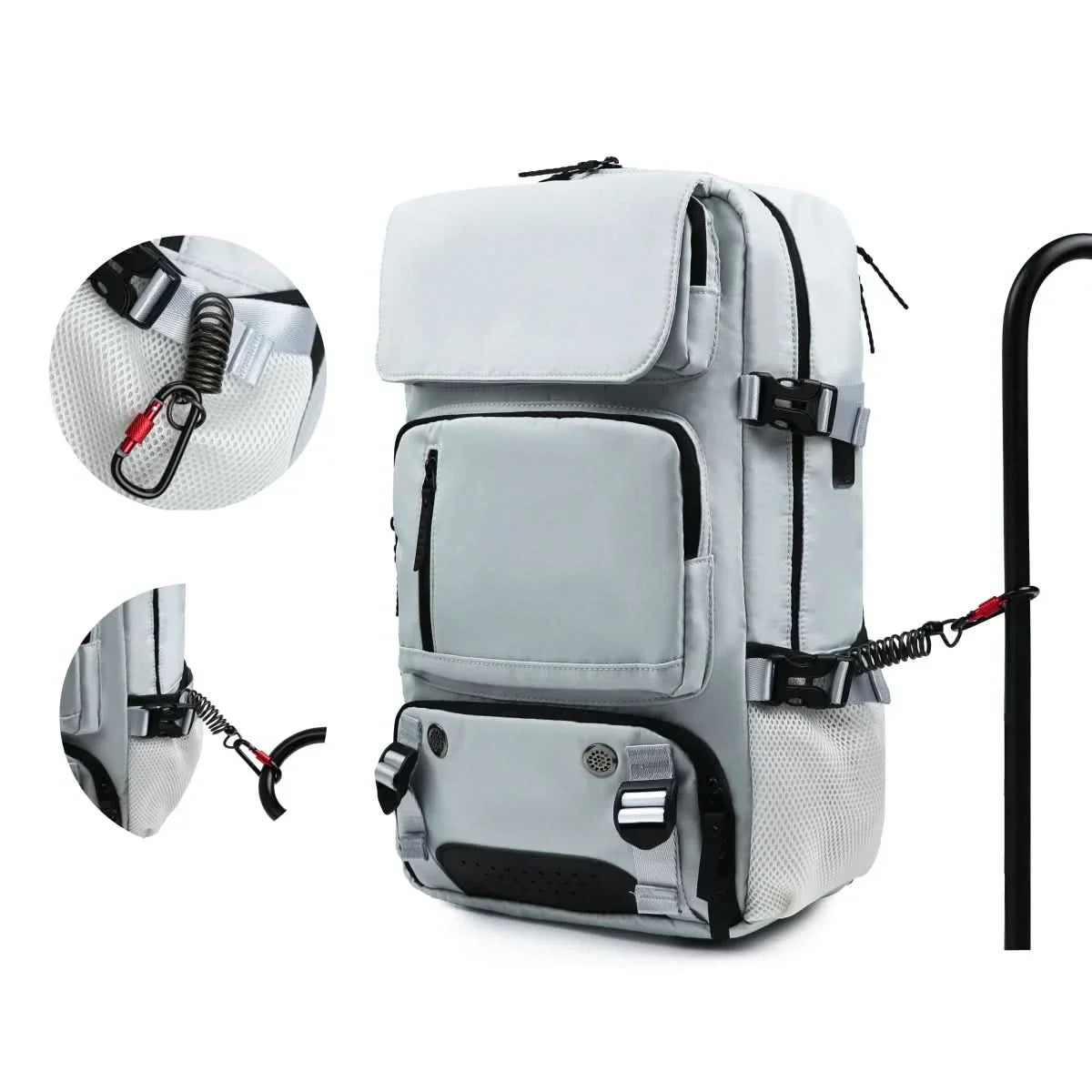 kaufsy | Großer wasserdichter Reiserrucksack mit USB-Anschluss