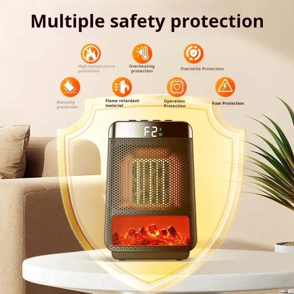 Energieeffizienter Elektroheizer mit verstellbarem Thermostat