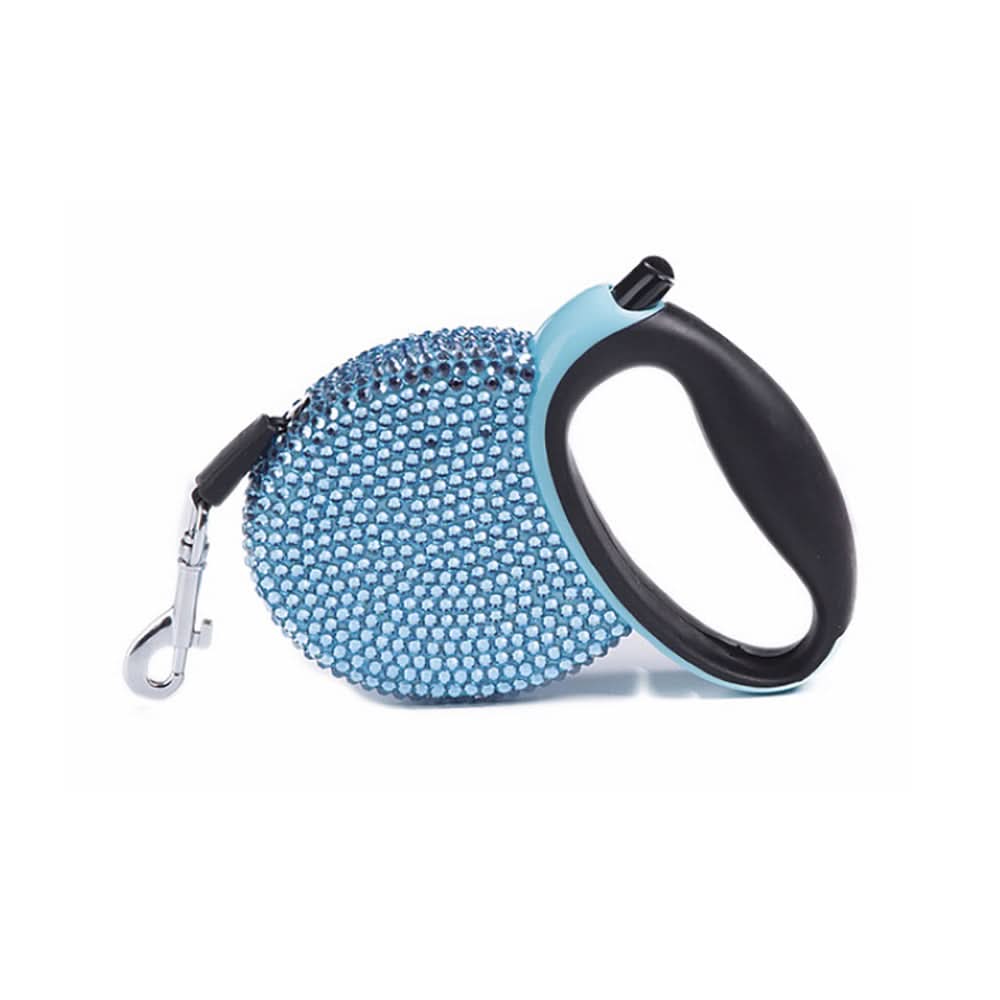 kaufsy | Luxus Rückzugsleine mit Strasssteinen für kleine Hunde und Katzen