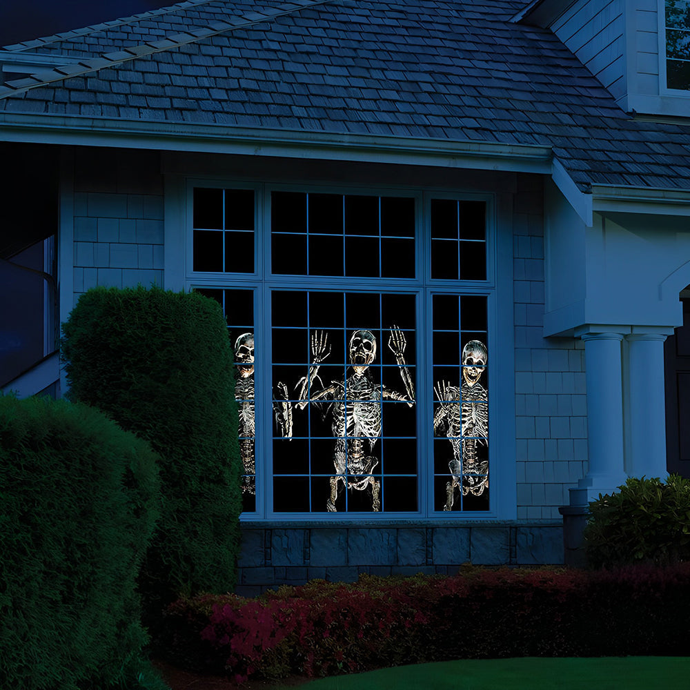 Halloween Holografischer Projektor, Fensterprojektion mit 12 Videos & Audio
