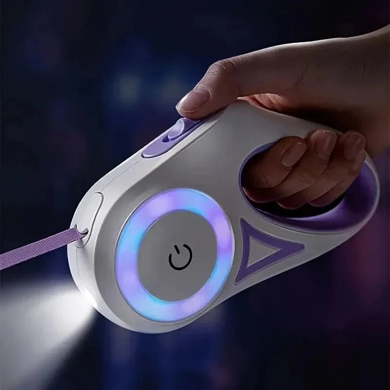 kaufsy | Leuchtende Hundeleine mit LED-Licht für sicheres Spazierengehen