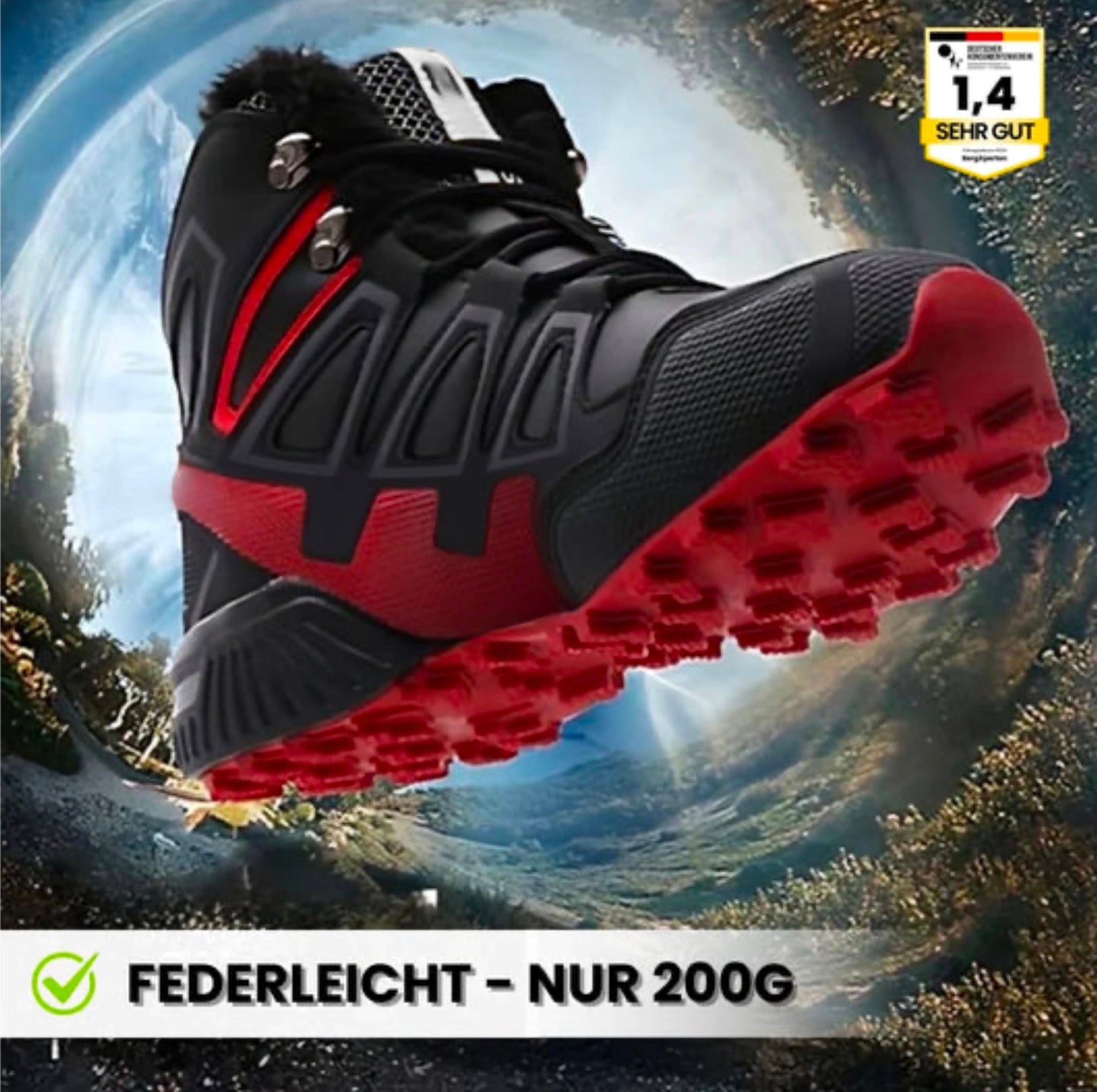OrthoTrekking Pro Hallux – ergonomische Hallux Valgus Wander u.-Trekkingschuhe