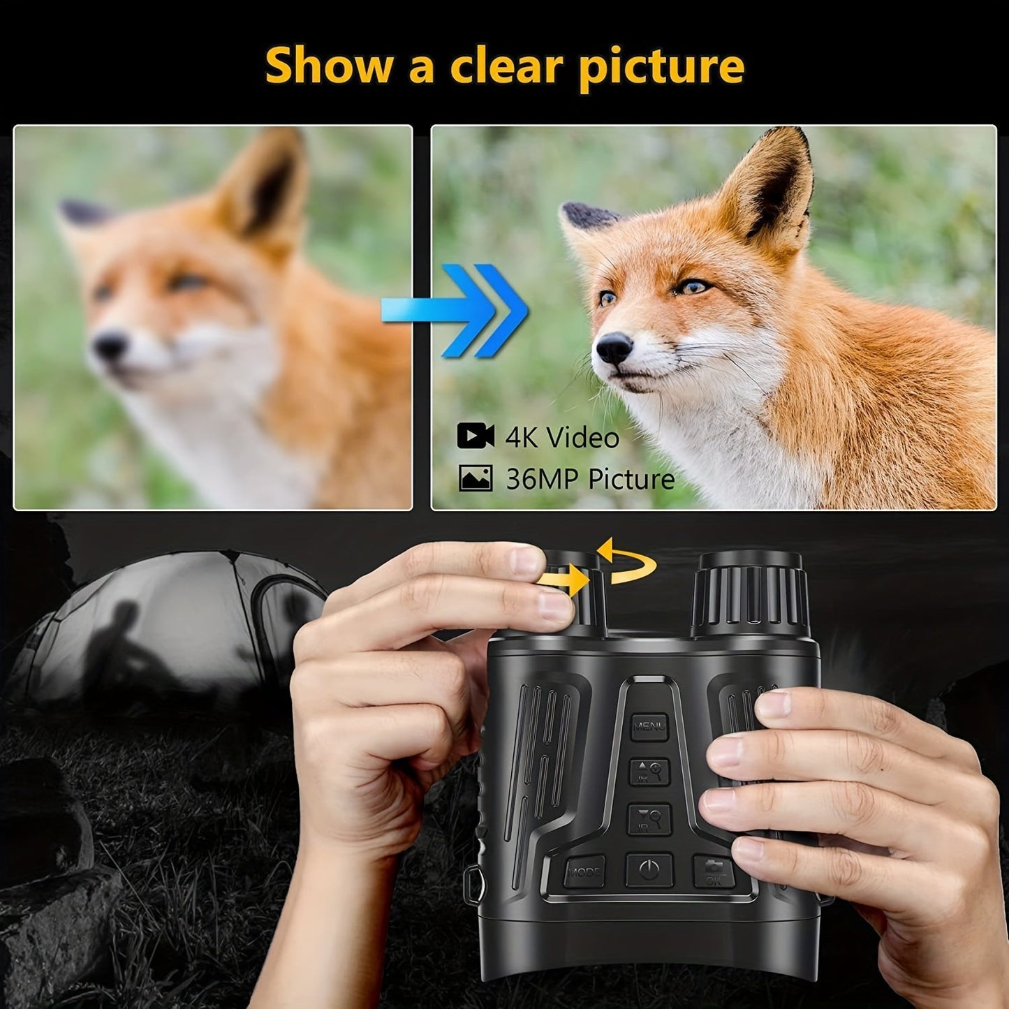 Nachtsicht Fernglas, Jagdausrüstung, digital, robust