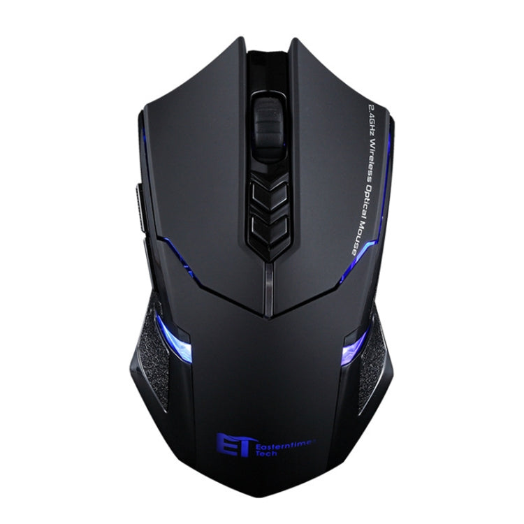 kaufsy | ET X-08 7-Tasten 2400DPI 2.4G Wireless Stille Gaming Maus mit USB-Empfänger & Farbige Hintergrundbeleuchtung (Schwarz)
