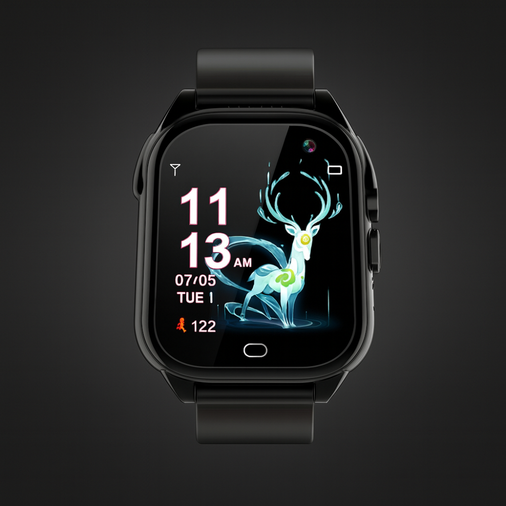 Kinder Smartwatch, Touchscreen Fitness Tracker, USB wiederaufladbar