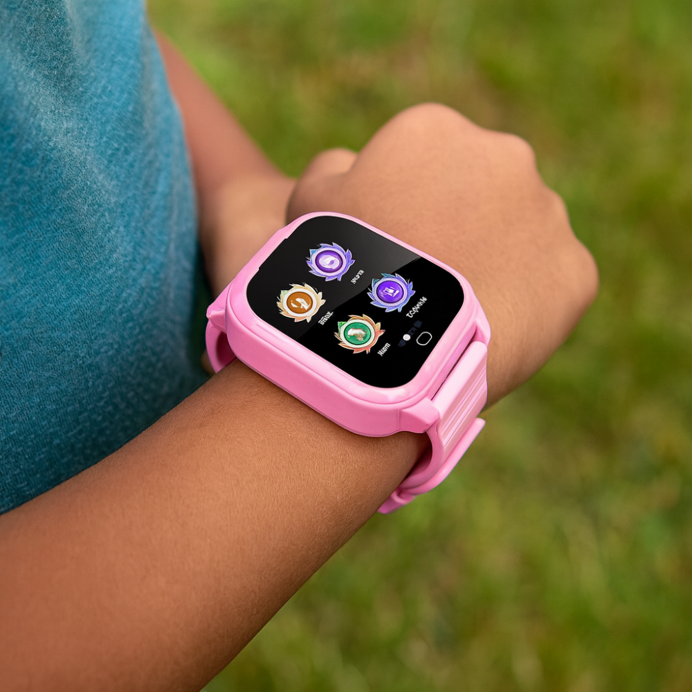 Kinder Smartwatch, Touchscreen Fitness Tracker, USB wiederaufladbar