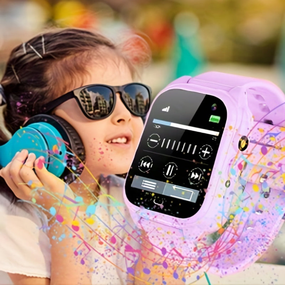 Kinder Smartwatch, Touchscreen Fitness Tracker, USB wiederaufladbar