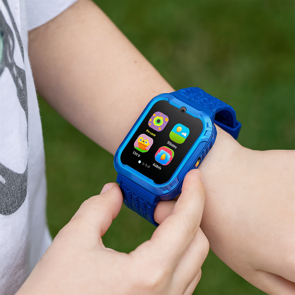 Kinder Smartwatch, Touchscreen, USB wiederaufladbar, Bildungs- & Fitness