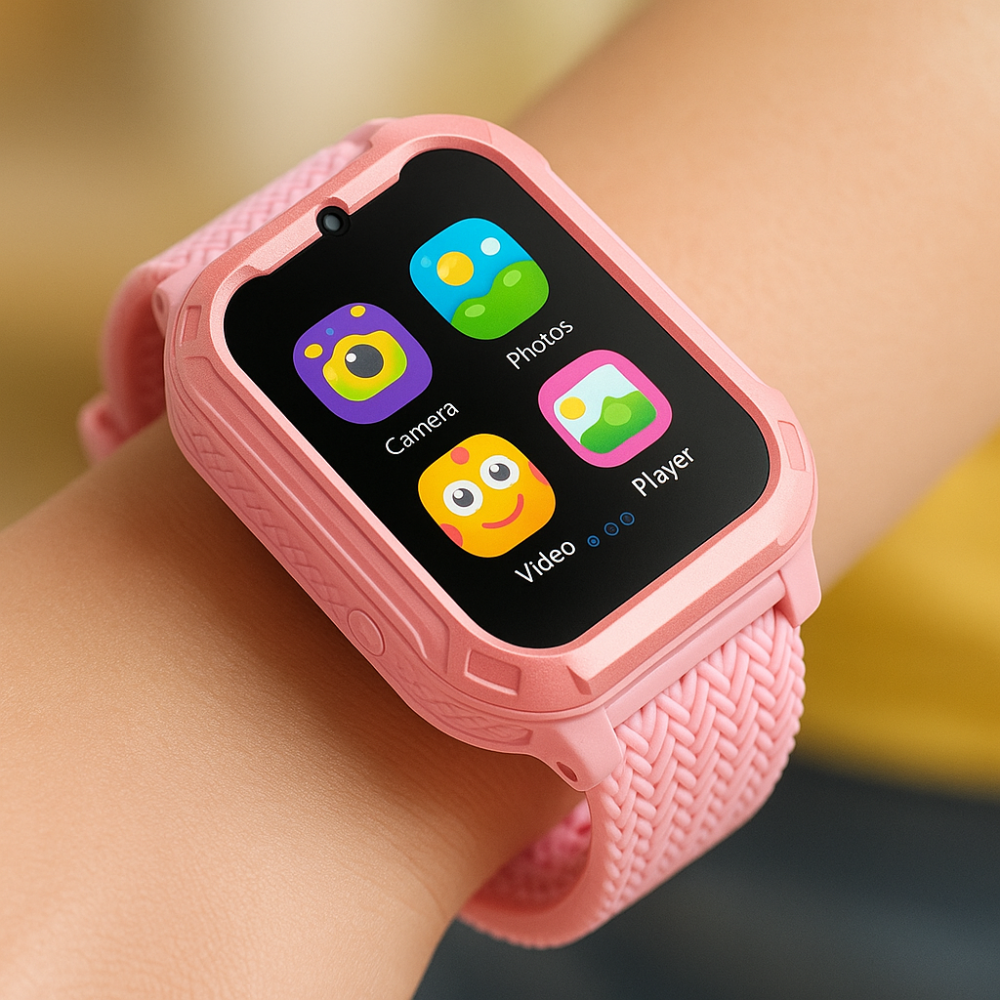Kinder Smartwatch, Touchscreen, USB wiederaufladbar, Bildungs- & Fitness