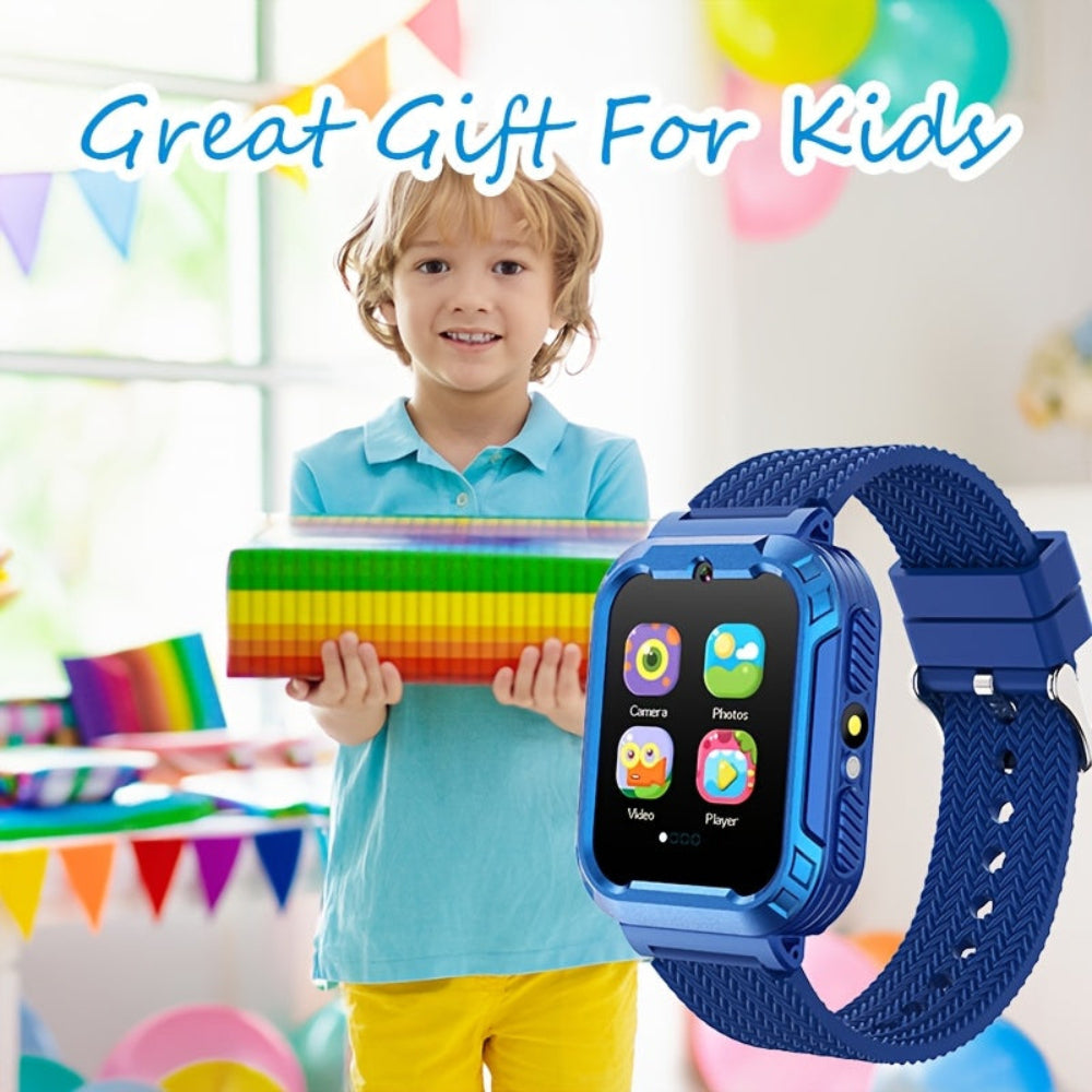 Kinder Smartwatch, Touchscreen, USB wiederaufladbar, Bildungs- & Fitness