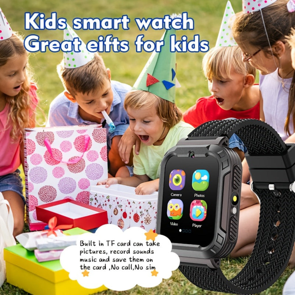 Kinder Smartwatch, Touchscreen, USB wiederaufladbar, Bildungs- & Fitness
