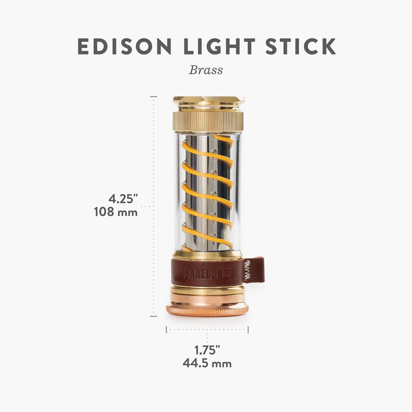 Edison Light Stick – Mehrzweck-Laterne und Taschenlampe mit USB-C-Aufladung und 7 Leuchtmodi