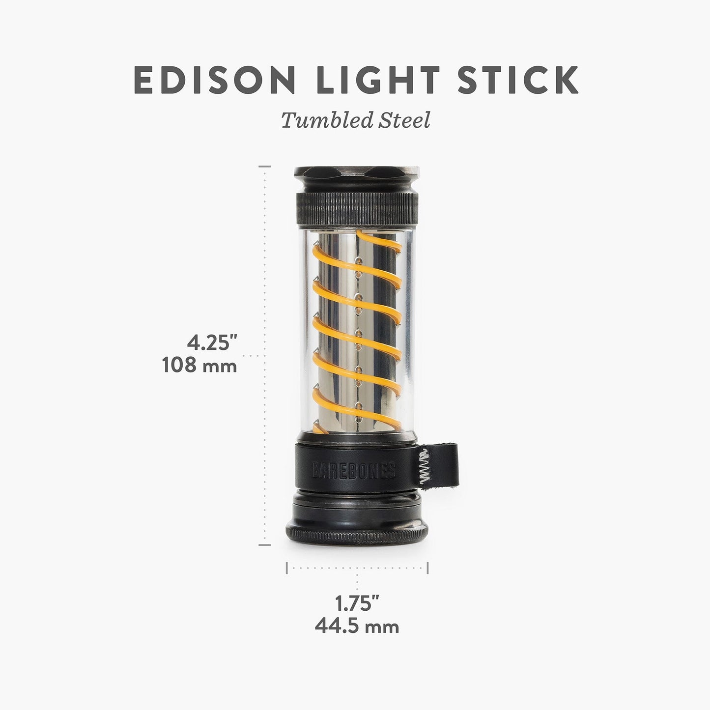 Edison Light Stick – Mehrzweck-Laterne und Taschenlampe mit USB-C-Aufladung und 7 Leuchtmodi